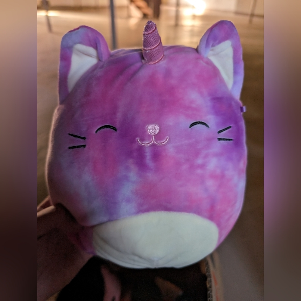 Squishmallow Tye Dye Pink and Purple Caticorn